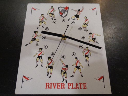 River Plate Reloj A Pila Vintage Pared Antiguo Original Leer