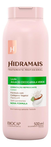 Loção Hidratante Hidramais Água De Coco & Argila Verde 500ml