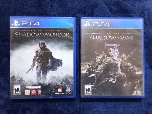 Juegos Físicos Shadow Of Mordor Y Shadow Of War Ps4 