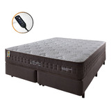 Cama Box King + Colchão Molas Ensacadas Magnético Memphis