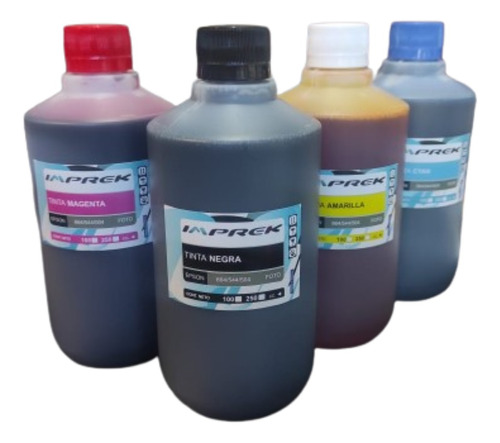 Tinta Imprek Combo 4 X 500ml Para Epson 664 T644 L355 L395 