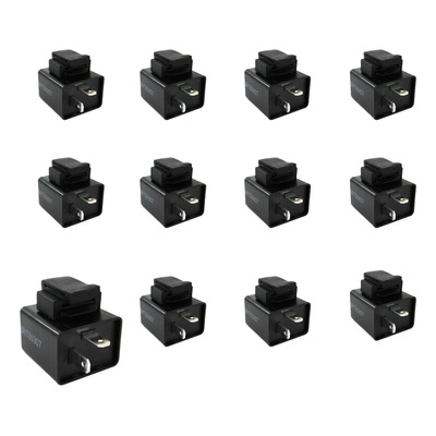 Destellador Flasher Para Motos Sin Sonido Universal 10 Pzs Izquierdo/derecho Negro