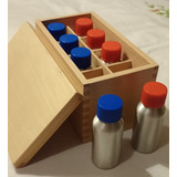 Juego Didáctico Montessori Caja De Botellas Térmicas