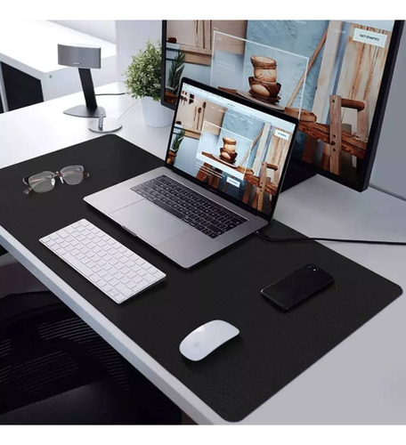 Mousepad Gamer Desk Pad Gigante Setup 100x48cm Couro Ecology