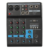 Mixer De Áudio Bomge De 4 Canais Bluetooth 48v 24dsp