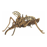 Mosquito Insecto Bicho Puzzle 3d Rompecabezas Madera En Caja