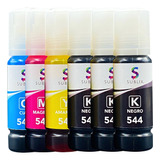 6 Botella Para Epson T544 L1110 L3110 L3150 Tinta Compatible