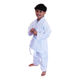 Kimono Jiu-jitsu Judô Infantil Reforçado Branco 1 Fit