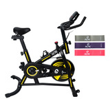 Bike Spinning 4.0 E32 + Kit Mini Band Rosa T71-r Acte Sports