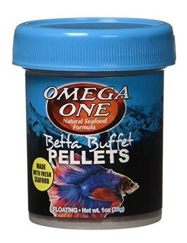 Omega One Betta Buffet Pellets Betta Food - 1 Oz