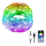 Fio Led 10m Colorida Rgb Bluetooth Compatível Alexa Google