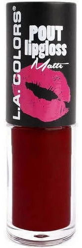  Labial Liquido L.a Colors Matte  Pout Lipgloss Tono Xoxo