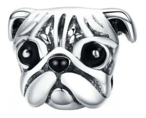 Charm Perrito Pug - Plata De Ley S925