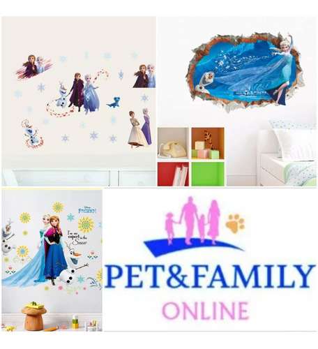 Sticker Mural Vinilo 3d Frozen