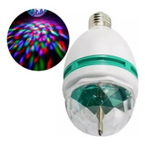  Lampara Led 220v Color Rgb Giratoria Luces Efecto Fiestas