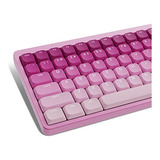 Keycaps Low Profile En Color Rosa Degrade Cherry Gateron Mx 