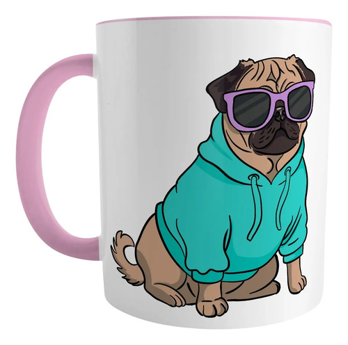 Taza Personalizable Para Dueños De Perros Pug