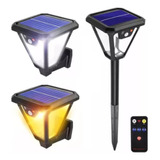 Lampara Led Luz Solar Farol Estaca Decorativa Con Sensor