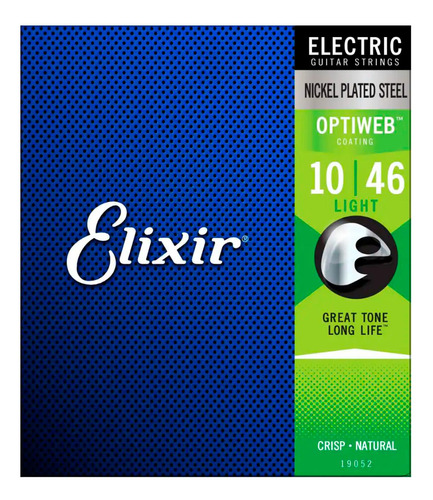 Elixir 19052 Cuerdas Para Guitarra Eléctrica Nickel 10-46