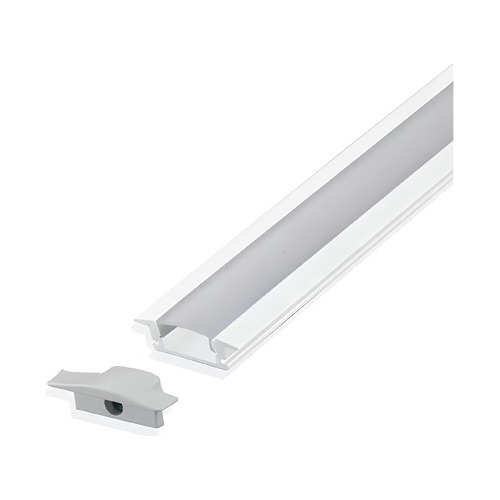 Perfil Embutir 8m Slim P/moveis Gesso + Fita 240led + Fonte