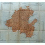 Mapa Antiguo De Hidalgo Original, 1937 (no Copia)