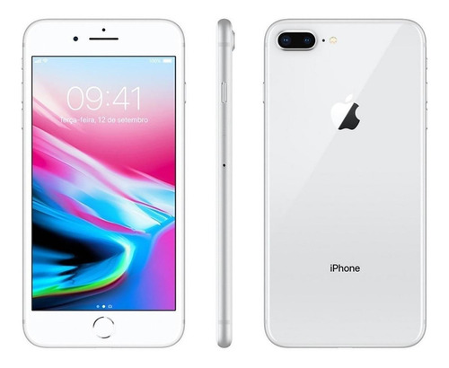 iPhone 8 Plus 64gb Prata Original 10x Sem Juros + Brindes