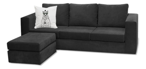 Sofa Esquinero 2x150 Chenille Antidesgarro Premium Cubik