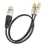 1 Xlr Hembra A Doble Rca Macho Cable Divisor De Audio Enchuf