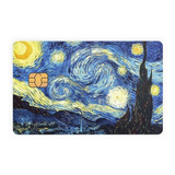 Adesivo Cartão De Crédito Débito Chip Frente Noite Van Gogh