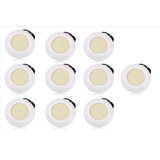 Kit De 10 Lamparas Led 12w Blanco Calido P/alberca