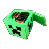 Porta Tarjeta Minecraft Creeper Para Nintendo Switch 