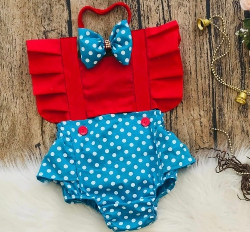 Roupa De Bebê Mesversário Menina Romper Temático Com Laço