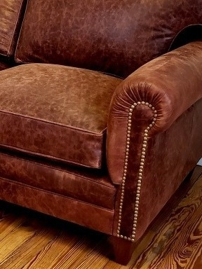 Sillón Sofa Canada De 170 X 90 Cm En Cuero Vacuno 