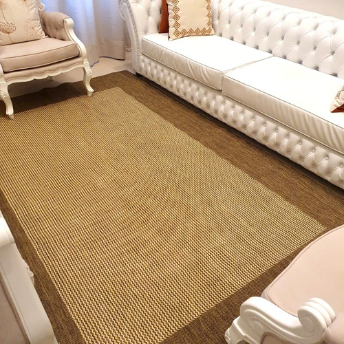 Tapete Sisal Grande Sala 3,00x2,00 Com Ponteiras De Aço