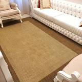 Tapete Sala Sisal Grande 3,00x2,00 Com Ponteiras De Aço