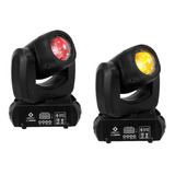 Kit Com 2 Mini Moving Beam Led 100w Led Prisma Desenhos Core