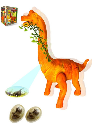 Dinossauro Anda Bota Ovo Som Luz E Movimento Projetor Animal