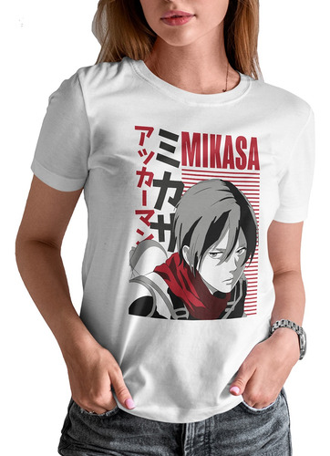 Blusa / Playera Anime Shingeki No Kyojin Mikasa Ackerman #16