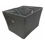 Caja Organizadora Cubo Plegable Para Closet Canasto De Ropa Color Gris