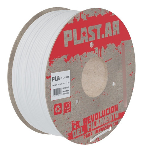 Filamento Blanco Pla Plastar X 1kg