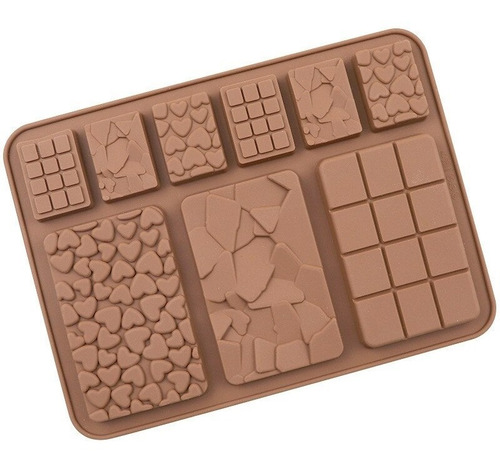 Molde Silicona Chocolate 9 Formas