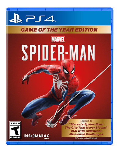 Jogo Marvels Spider-man Game Of The Year Edition Ps4 Fisico