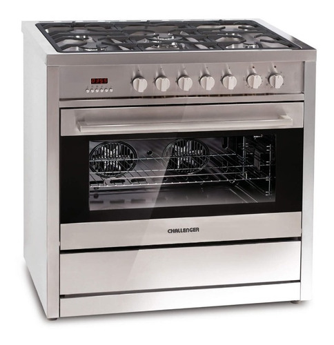 Cocina Autosoportada Challenger Kitchen Gourmet Acero Inox 