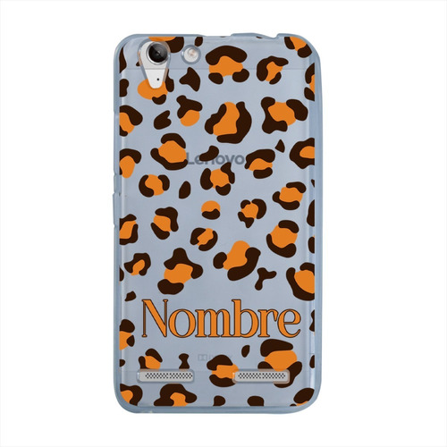 Funda Lenovo K5 K6 Animal Print Personalizada Con Tu Nombre