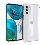 Funda Tpu Transparente Para Motorola G52 + Glass Full 9d