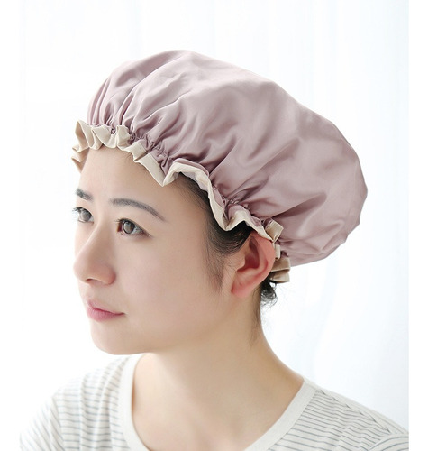 Gorro De Satín Para Dormir Y Proteger El Cabello Doble Capa