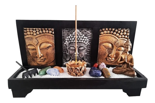 Jardim Zen Altar Buda Hindu Incensario 7chakras Yoga Nirvana