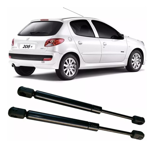 Kit X2 Amortiguador Porton Baul Trasero Peugeot 206 3 Y 5 Puertas 1998-2012