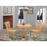 East West Furniture Juego De Comedor - 2 Fantasticas Sillas