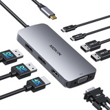 Usb C Docking Station Dual Displayport, 8 1 Hub 2 Dp, H...